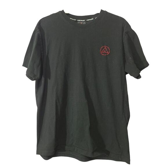 Mens Large Airwalk Black Skater Logo‎ T-Shirt Tee - Picture 1 of 5